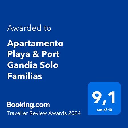 Apartamento Playa & Port Gandia Solo Familias Buitenkant foto